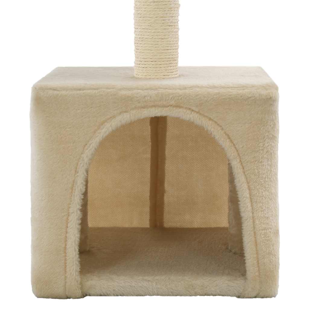 Cat Tree with Sisal Scratching Post 55 cm Beige