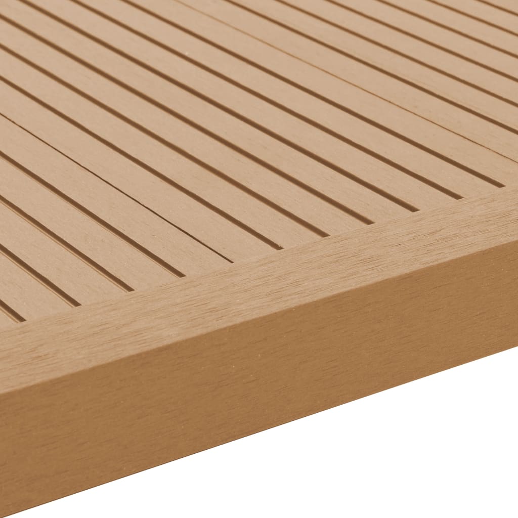 5 pcs Decking Angle Trims WPC 170 cm Teak Colour