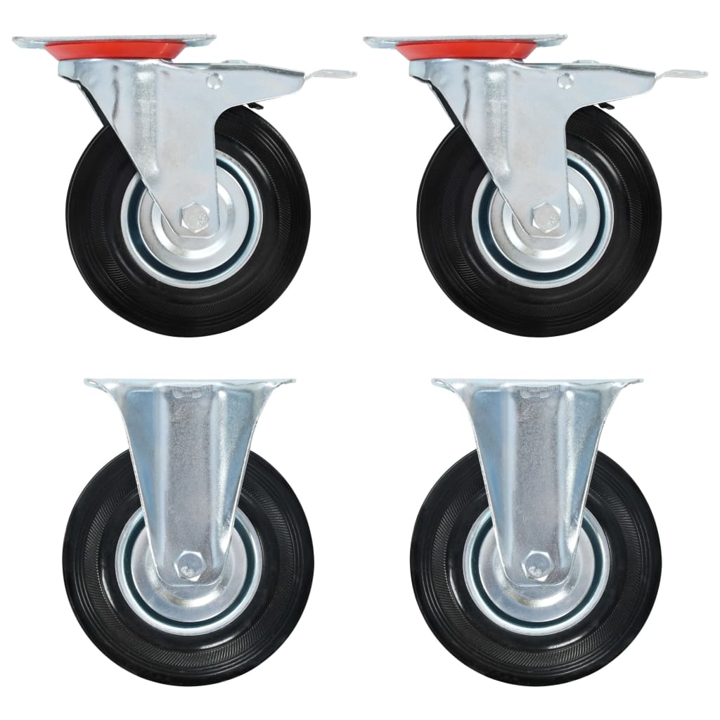 Casters 4 pcs 125 mm