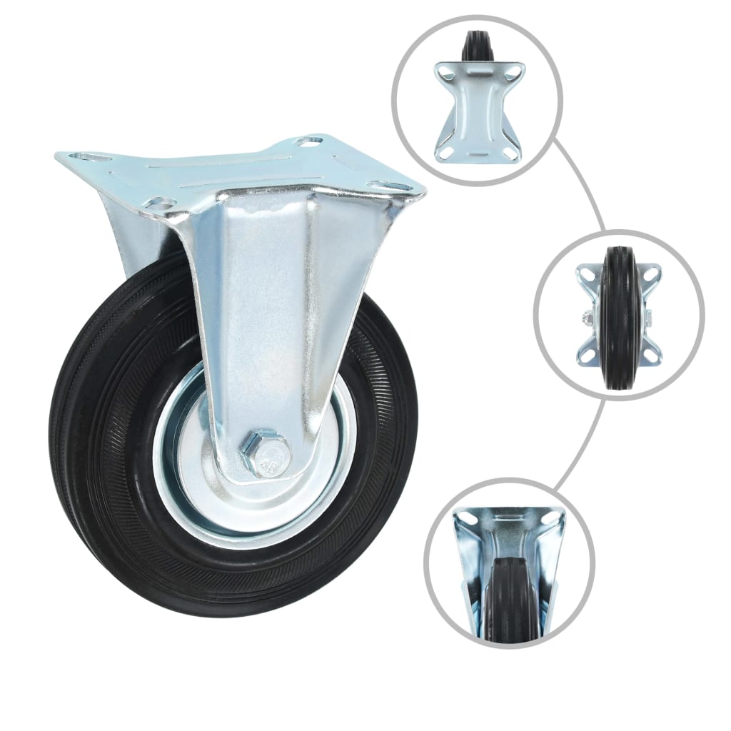 Casters 4 pcs 125 mm