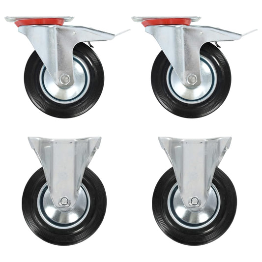 Casters 4 pcs 160 mm
