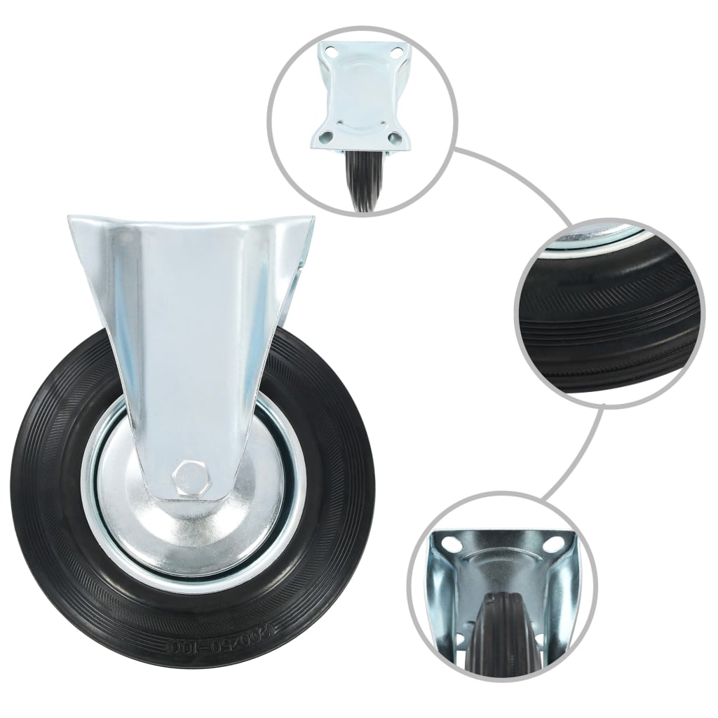 Casters 4 pcs 200 mm