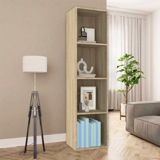 Book Cabinet/TV Cabinet Sonoma Oak 36x30x143 cm Engineered Wood