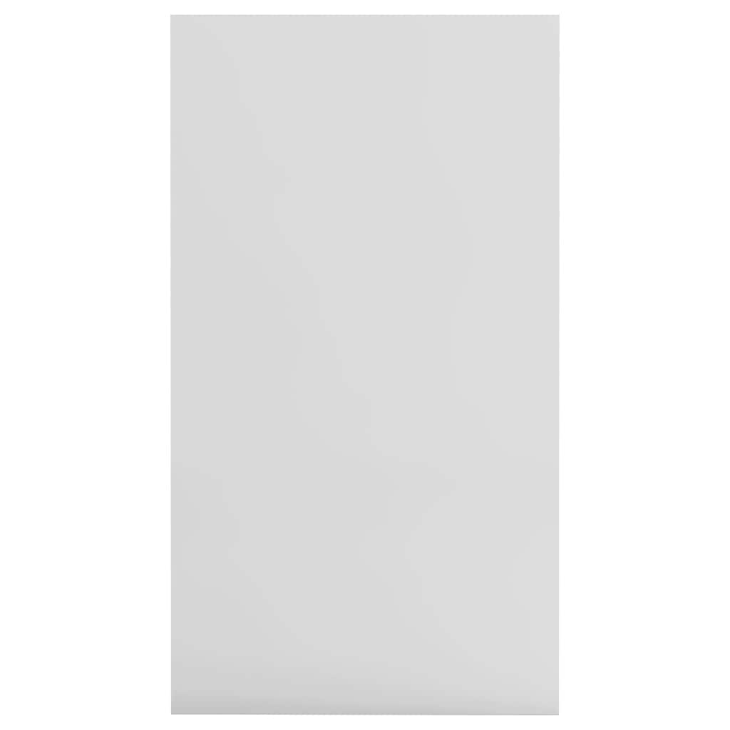 Book Cabinet/Sideboard High Gloss White 50x25x80 cm Engineered Wood
