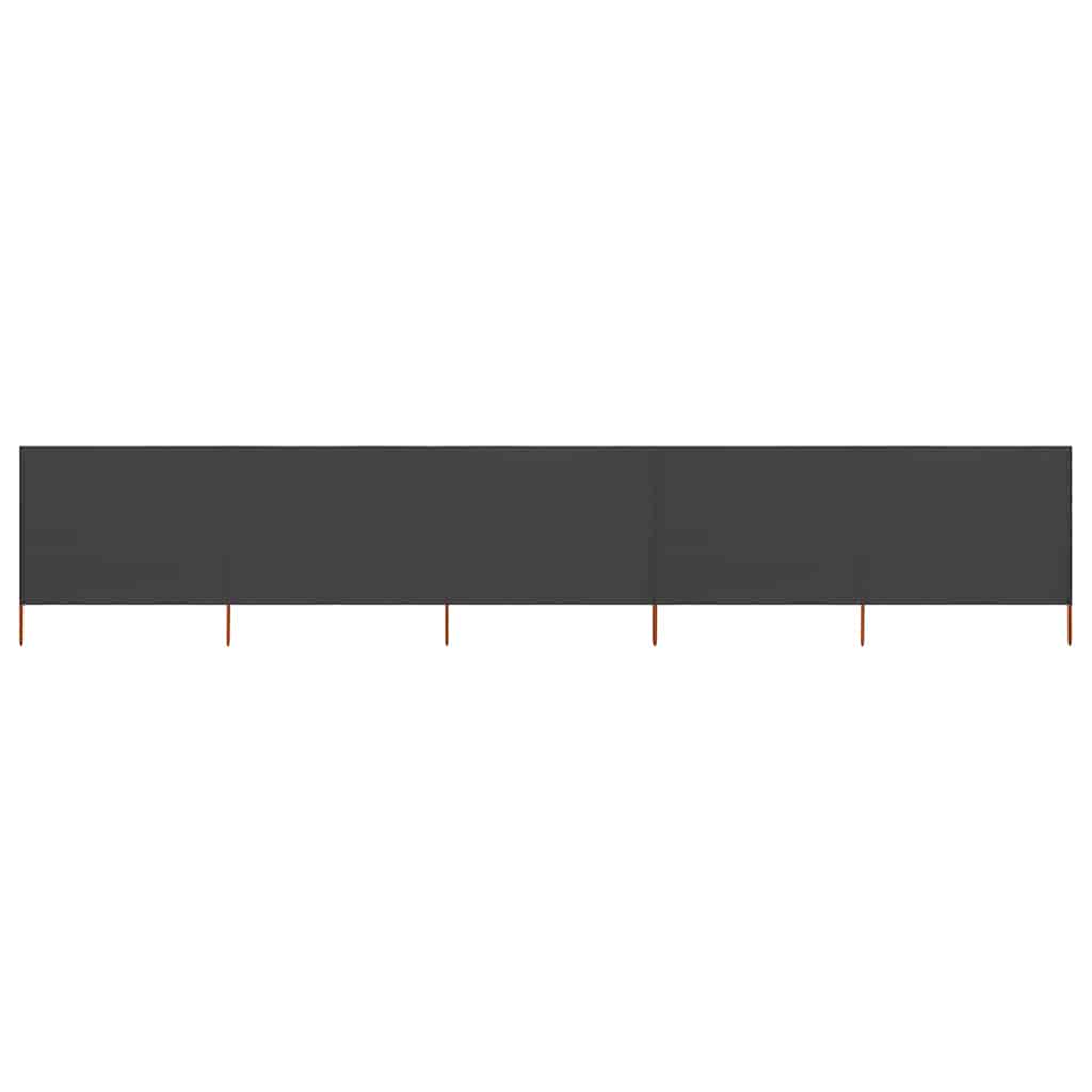 5-panel Wind Screen Fabric 600x80 cm Anthracite