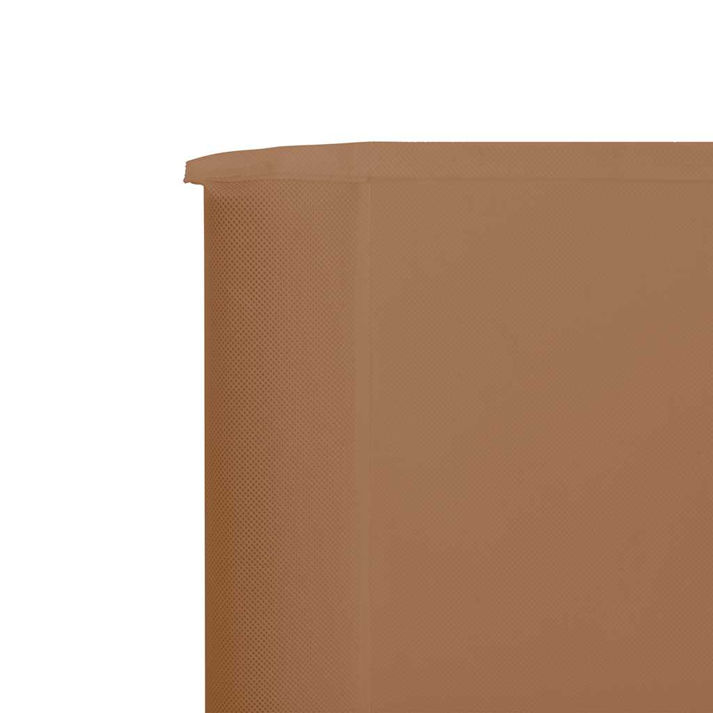 5-panel Wind Screen Fabric 600x120 cm Taupe