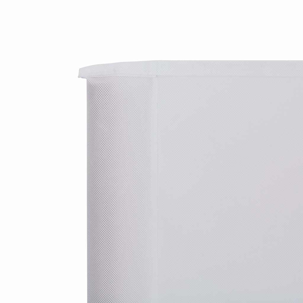 6-panel Wind Screen Fabric 800x120 cm Sand White