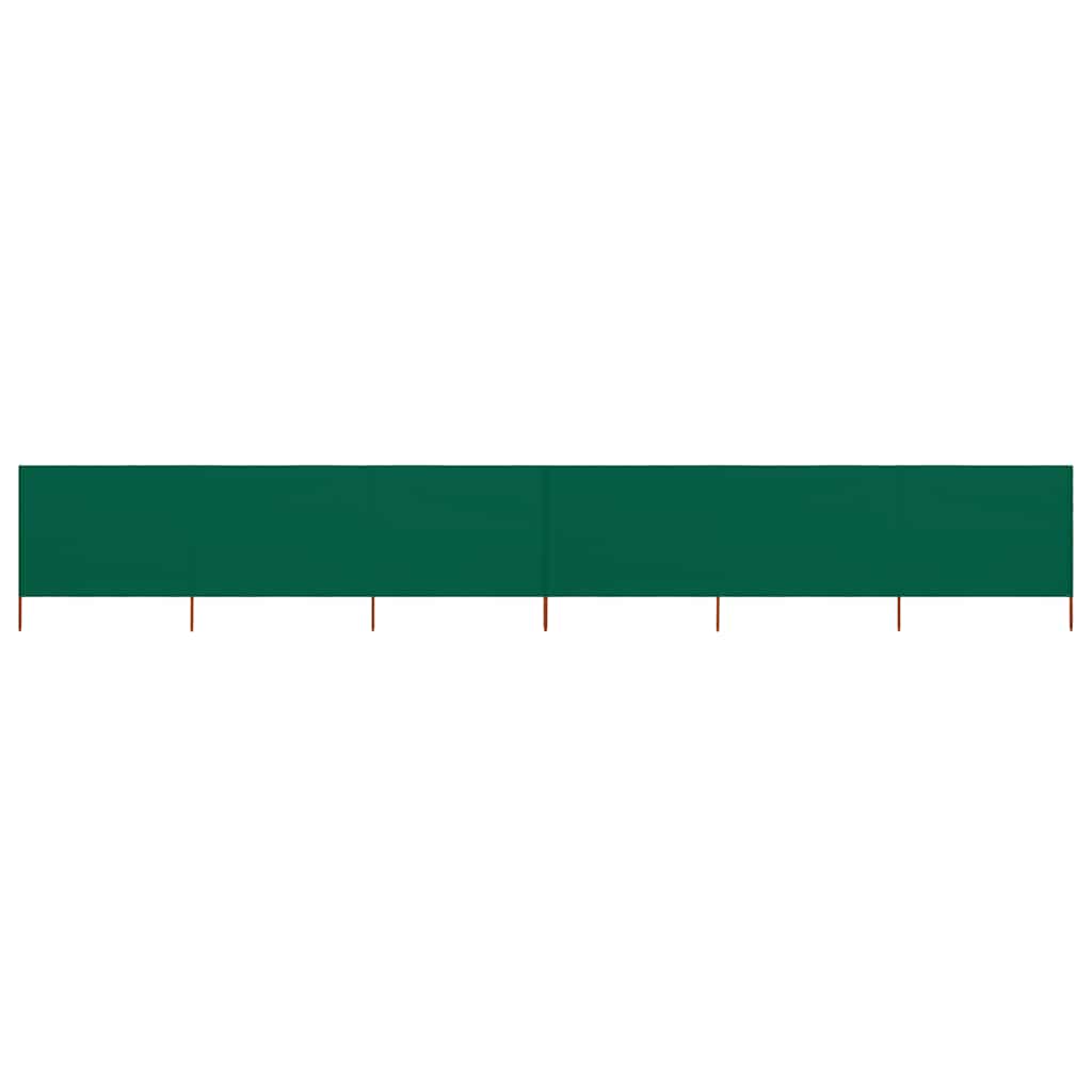 6-panel Wind Screen Fabric 800x120 cm Green