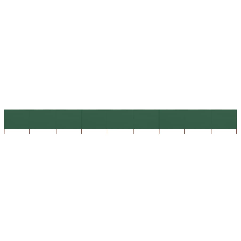 9-panel Wind Screen Fabric 1200x80 cm Green