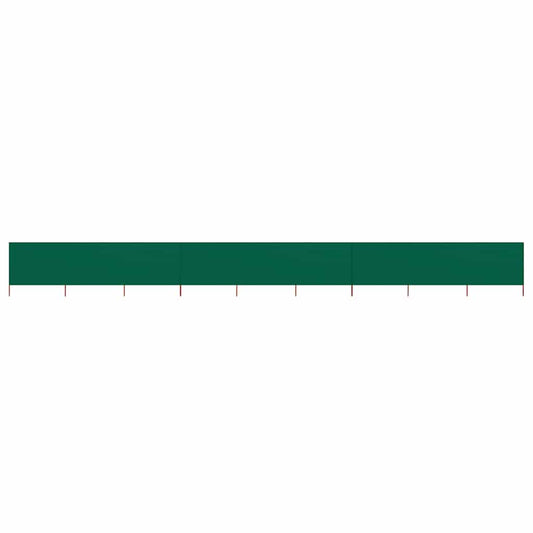 9-panel Wind Screen Fabric 1200x120 cm Green