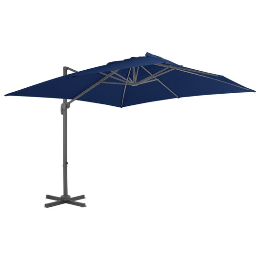Cantilever Garden Parasol with Aluminium Pole 3x3 m Azure Blue