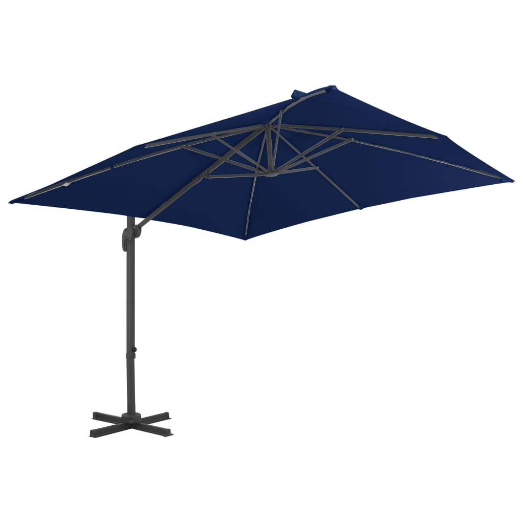 Cantilever Garden Parasol with Aluminium Pole 3x3 m Azure Blue