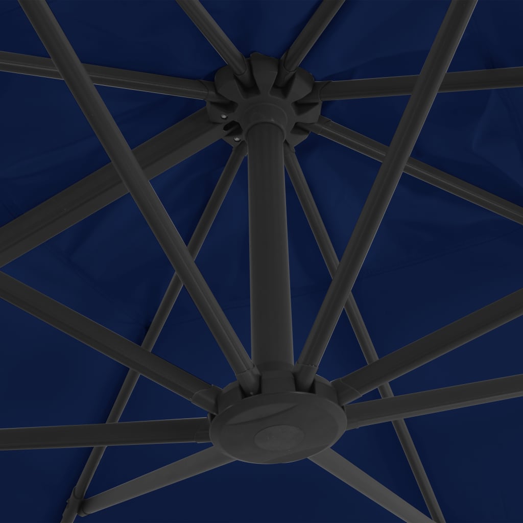 Cantilever Garden Parasol with Aluminium Pole 3x3 m Azure Blue