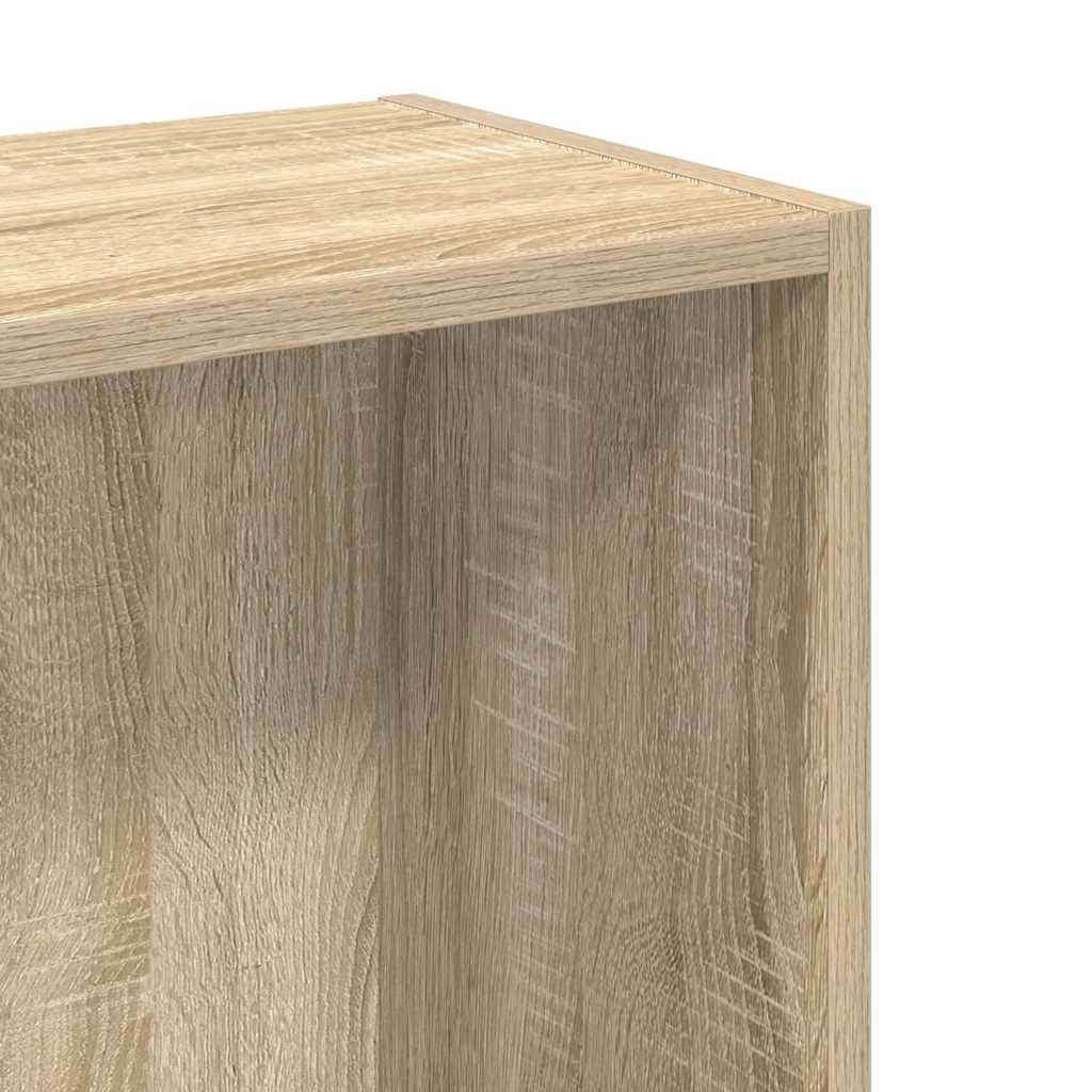 Bookshelf Sonoma Oak 80x24x75 cm Engineered Wood