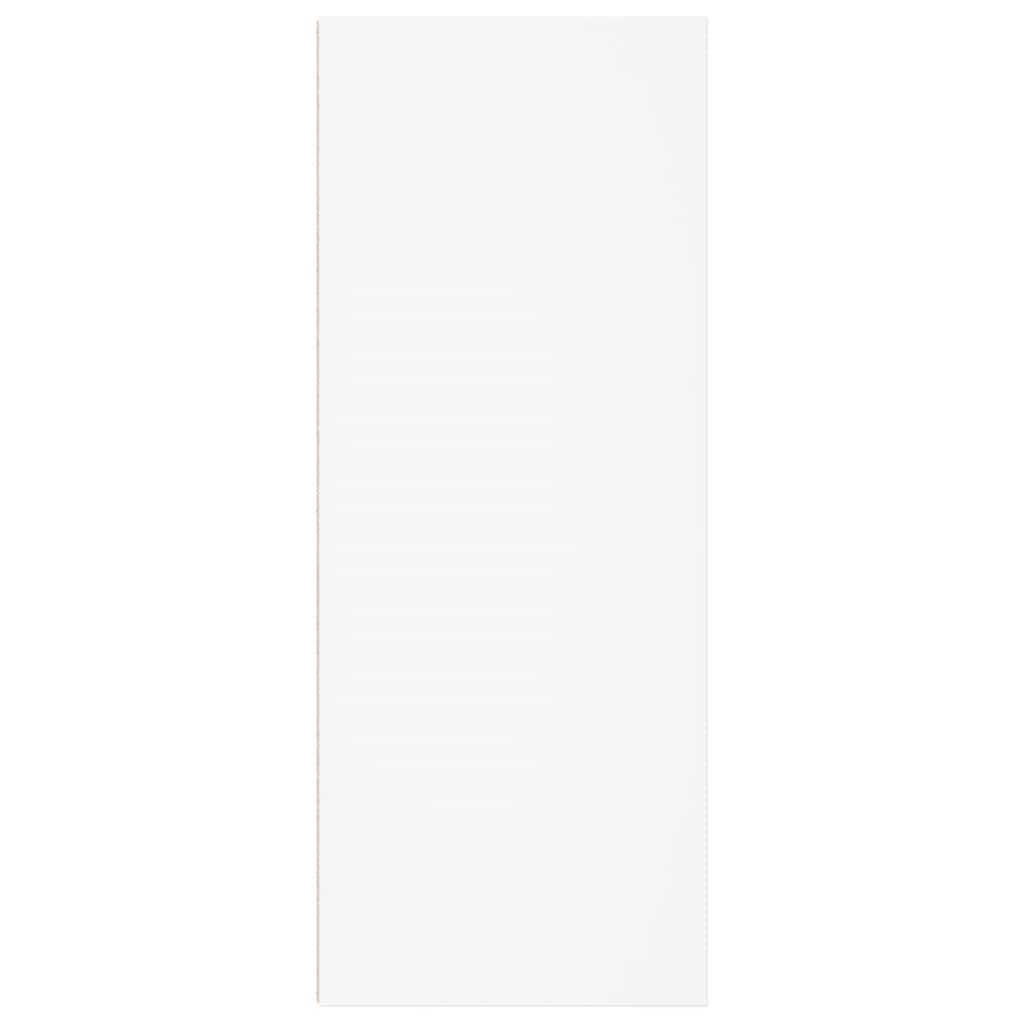 2-Tier Book Cabinet White 40x30x76.5 cm Engineered Wood