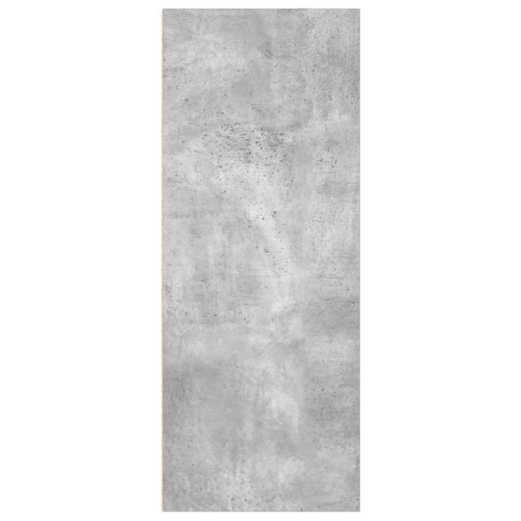 2-Tier Book Cabinet Concrete Grey 40x30x76.5 cm Engineered Wood