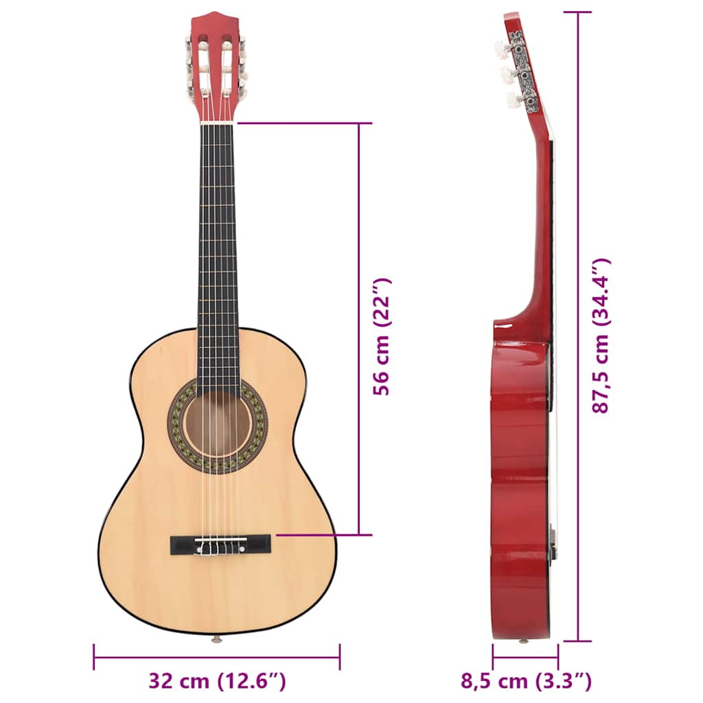 Classical Guitar for Beginner and Kid 1/2 34 Basswood