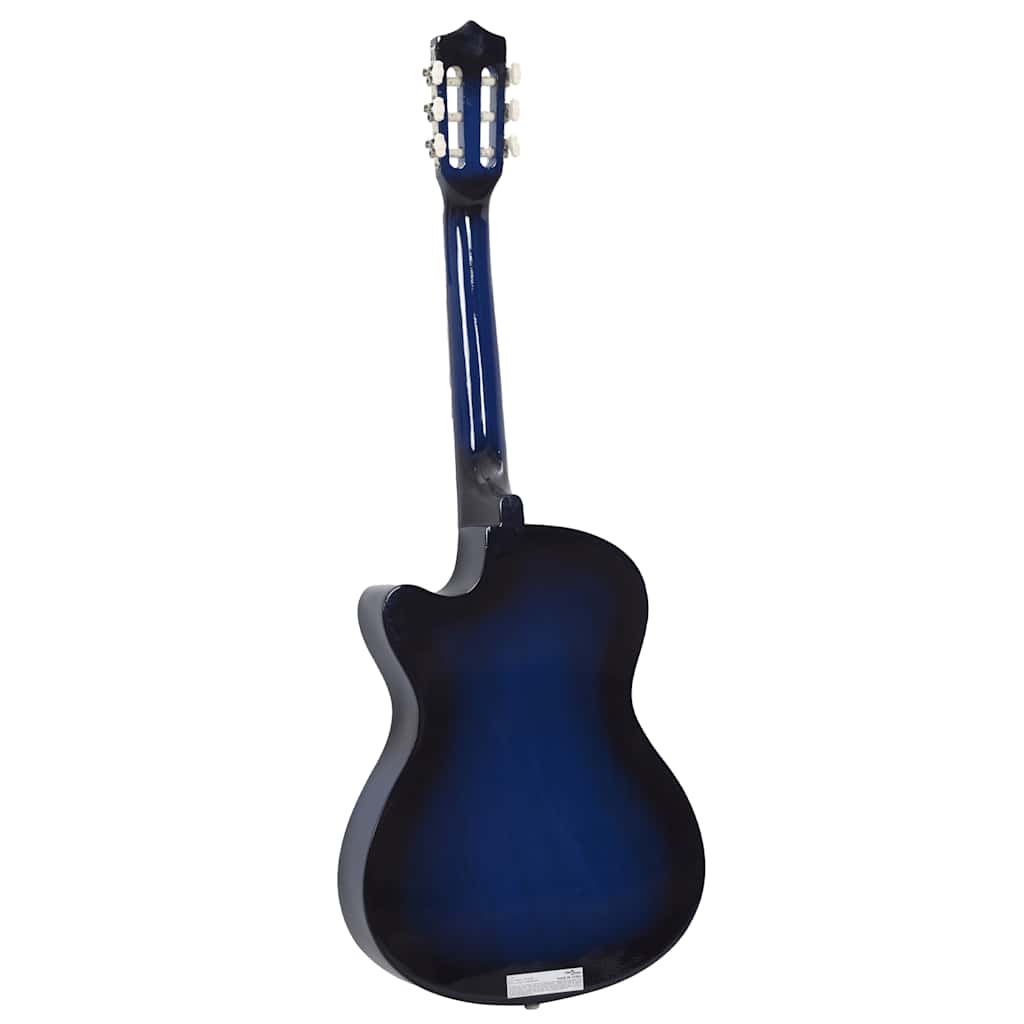 12 Piece Western Classical Guitar Set with 6 Strings Blue 38