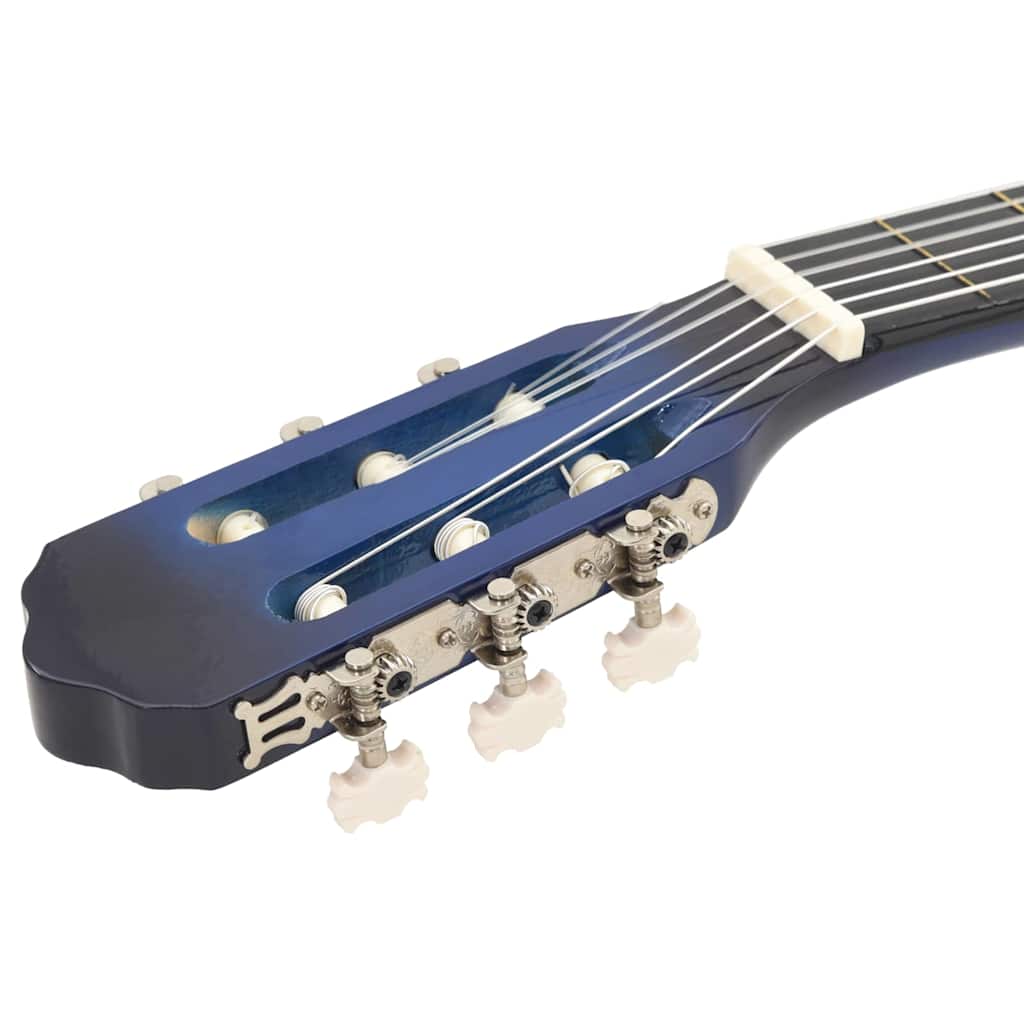 12 Piece Western Guitar Set with Equalizer and 6 Strings Blue