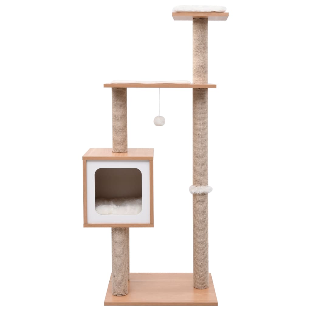 Cat Tree with Sisal Scratching Mat 123 cm