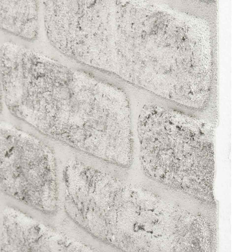 3D Wall Panels with Light Grey Brick Design 10 pcs EPS