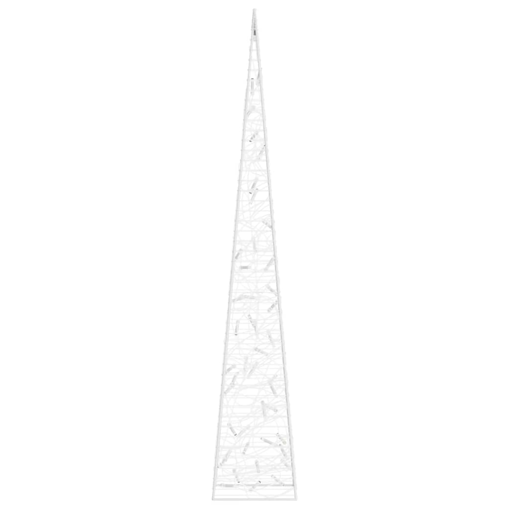 Acrylic Decorative LED Light Cone Warm White 90 cm