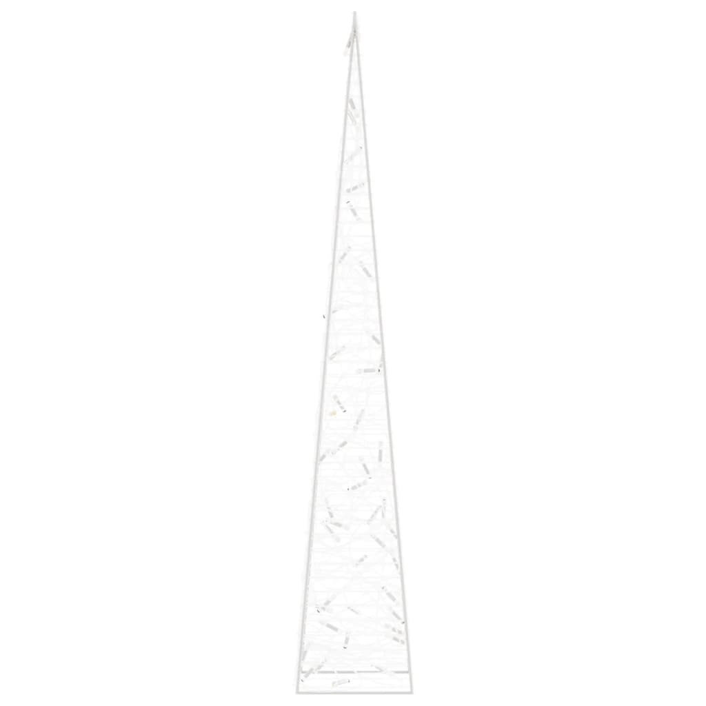 Acrylic Decorative LED Light Cone Warm White 90 cm