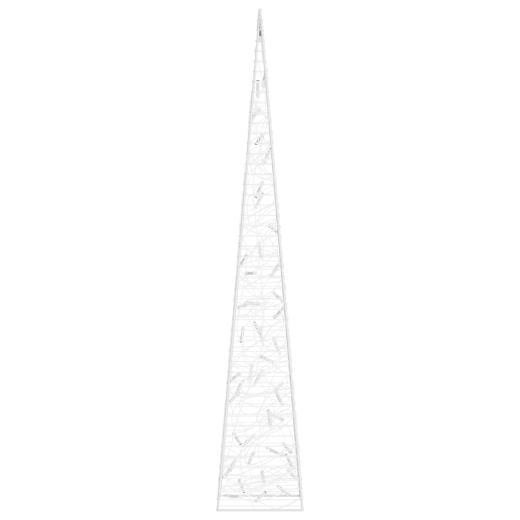Acrylic Decorative LED Light Cone Blue 90 cm