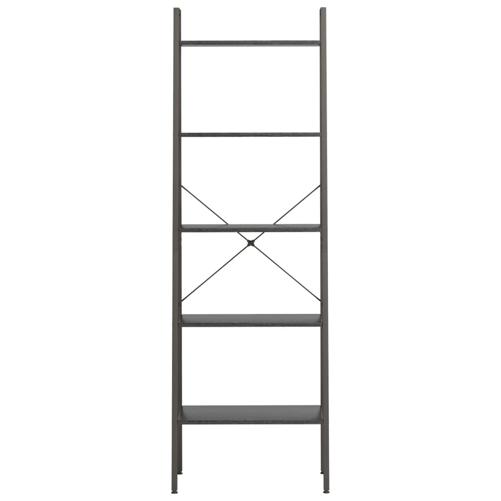 5-Tier Standing Shelf Black 56x35x174 cm