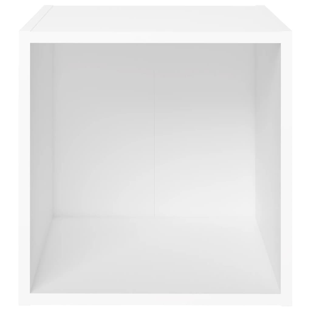 3 Piece TV Cabinet Set White Engineered Wood