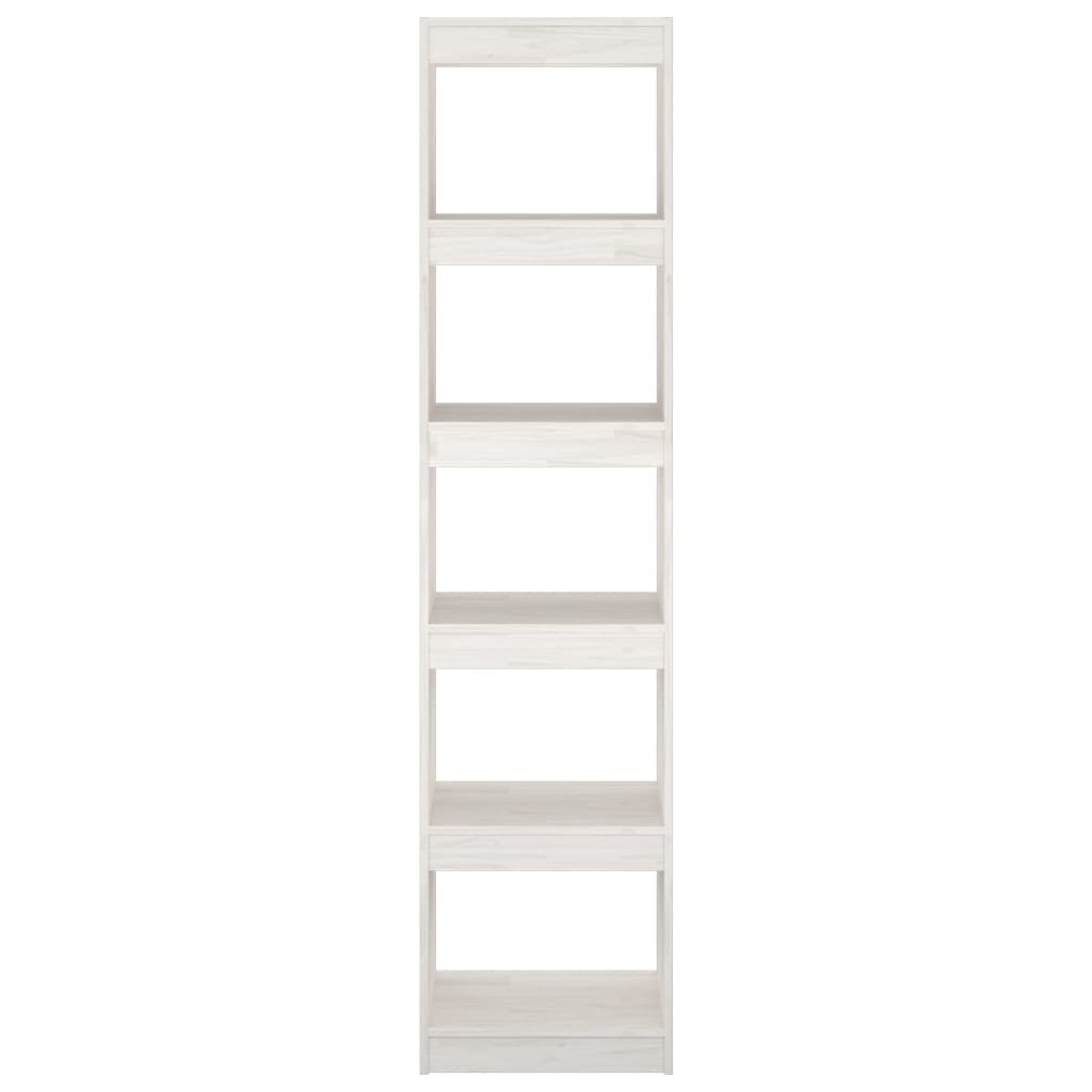 Book Cabinet/Room Divider White 40x30x167.5 cm Solid Pinewood