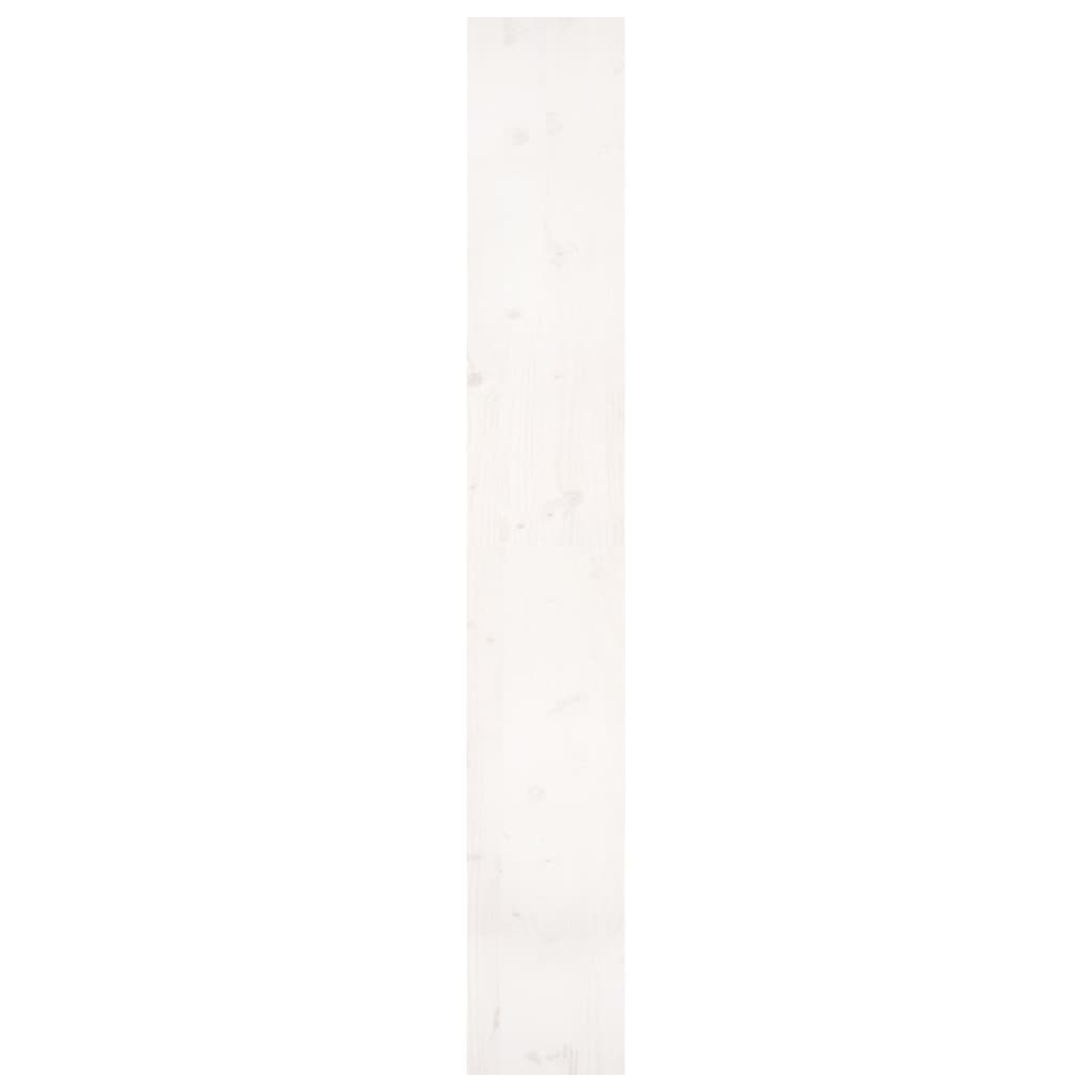 Book Cabinet/Room Divider White 80x30x199.5 cm Solid Wood Pine