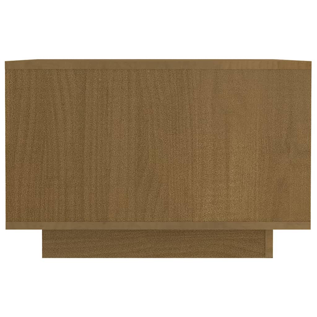 Coffee Table Honey Brown 50x50x33.5 cm Solid Pinewood