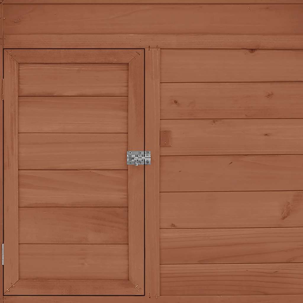 Chicken Coop Mocha and White 150x96x110 cm Solid Firwood