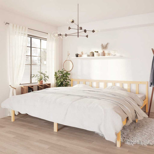 810102 vidaXL Bed Frame without Mattress Solid Wood 200x200 cm