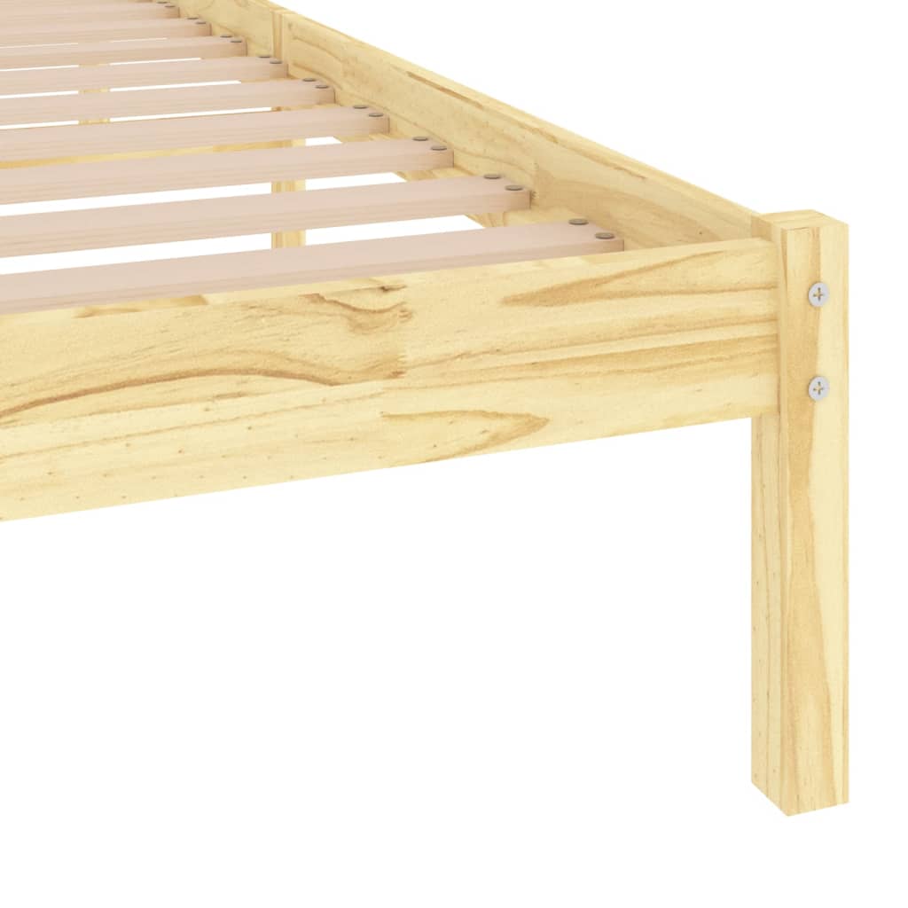 810007 vidaXL Bed Frame without Mattress Solid Wood 100x200 cm