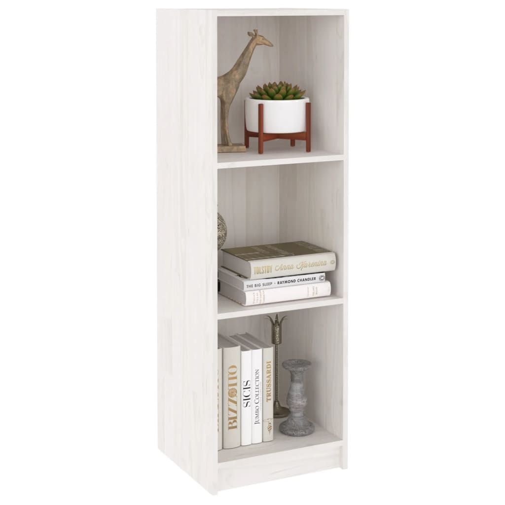 Book Cabinet/Room Divider White 36x33x110 cm Solid Pinewood