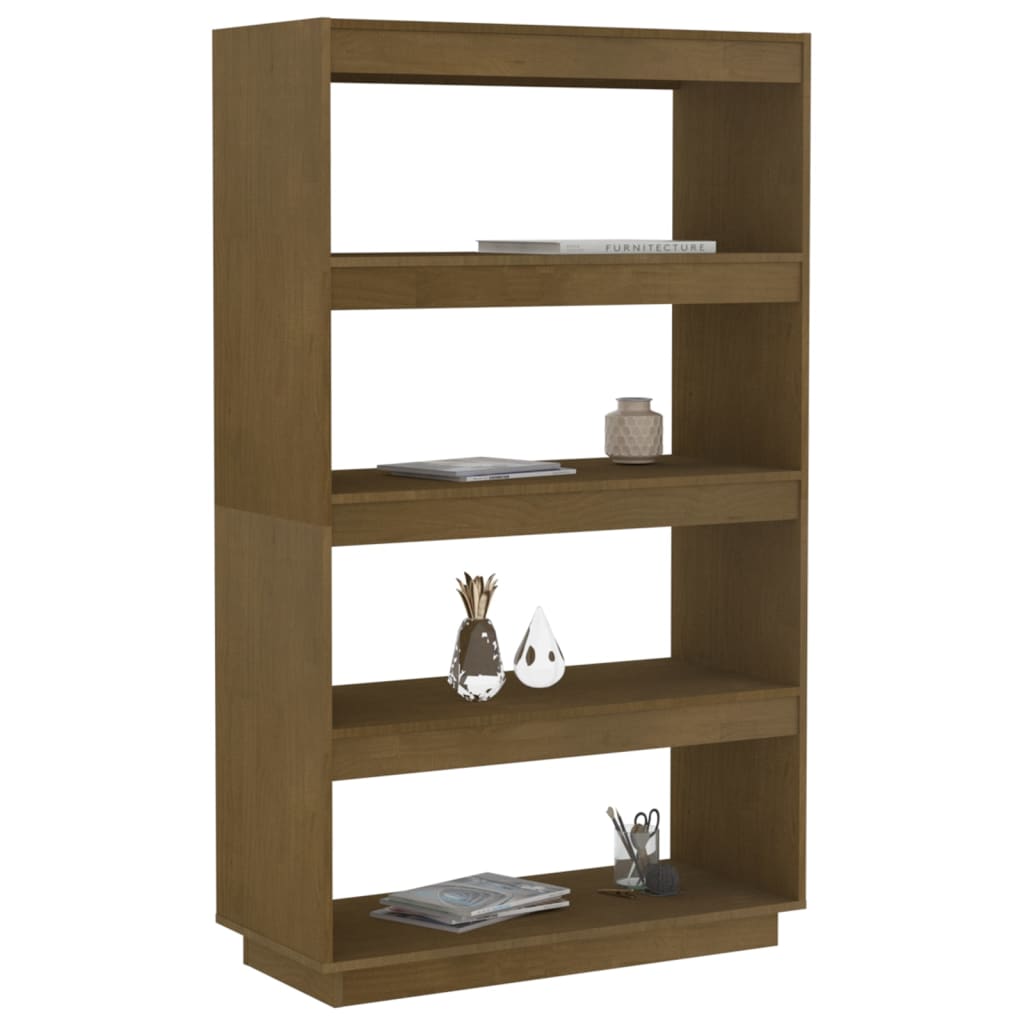 Book Cabinet/Room Divider Honey Brown 80x35x135 cm Solid Pinewood