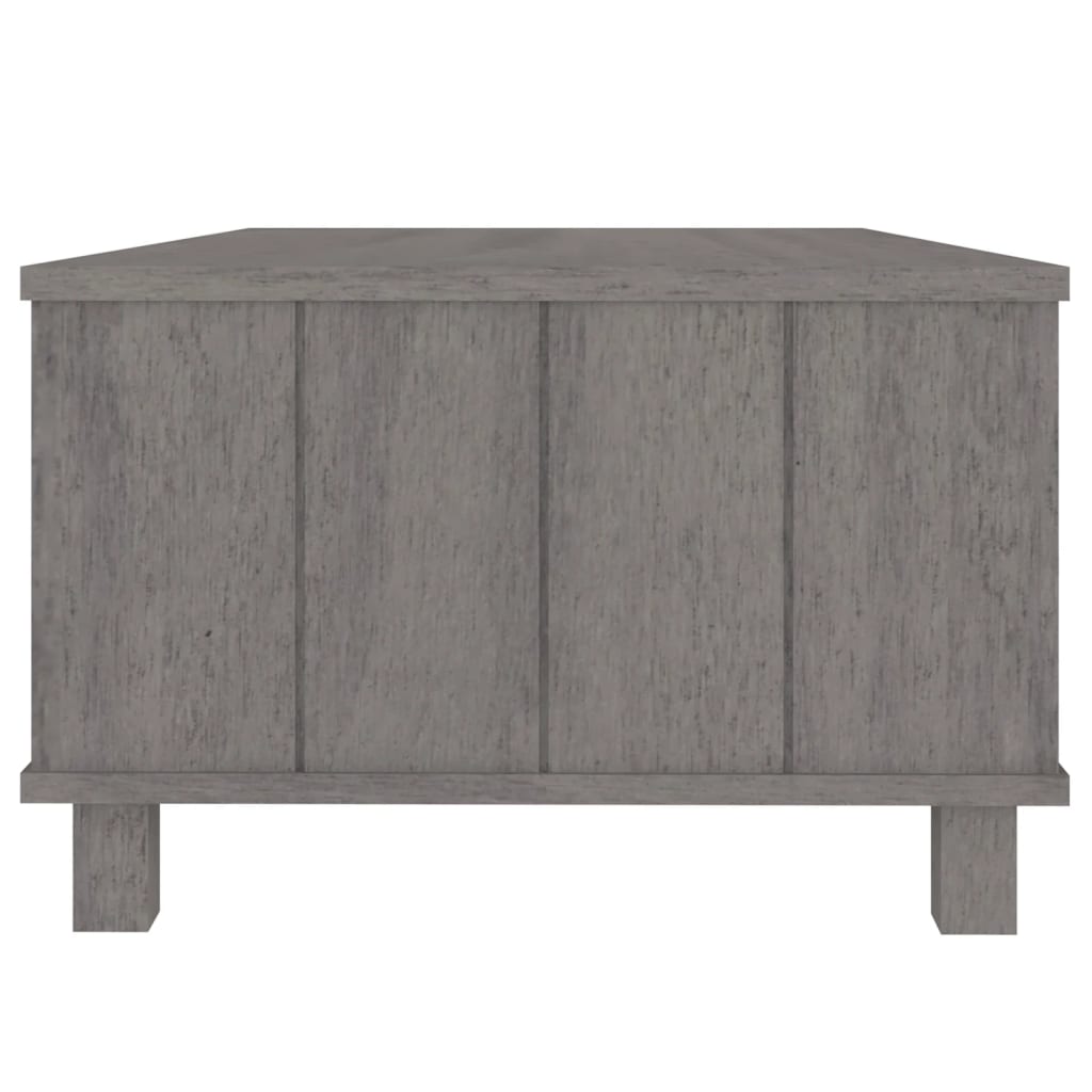 Coffee Table HAMAR Light Grey 100x55x35 cm Solid Wood Pine