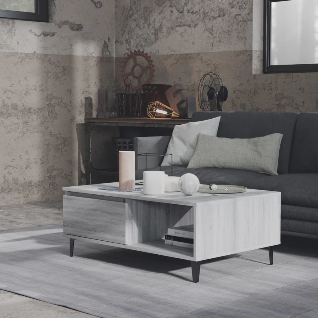 Coffee Table Grey Sonoma 90x60x35 cm Engineered Wood