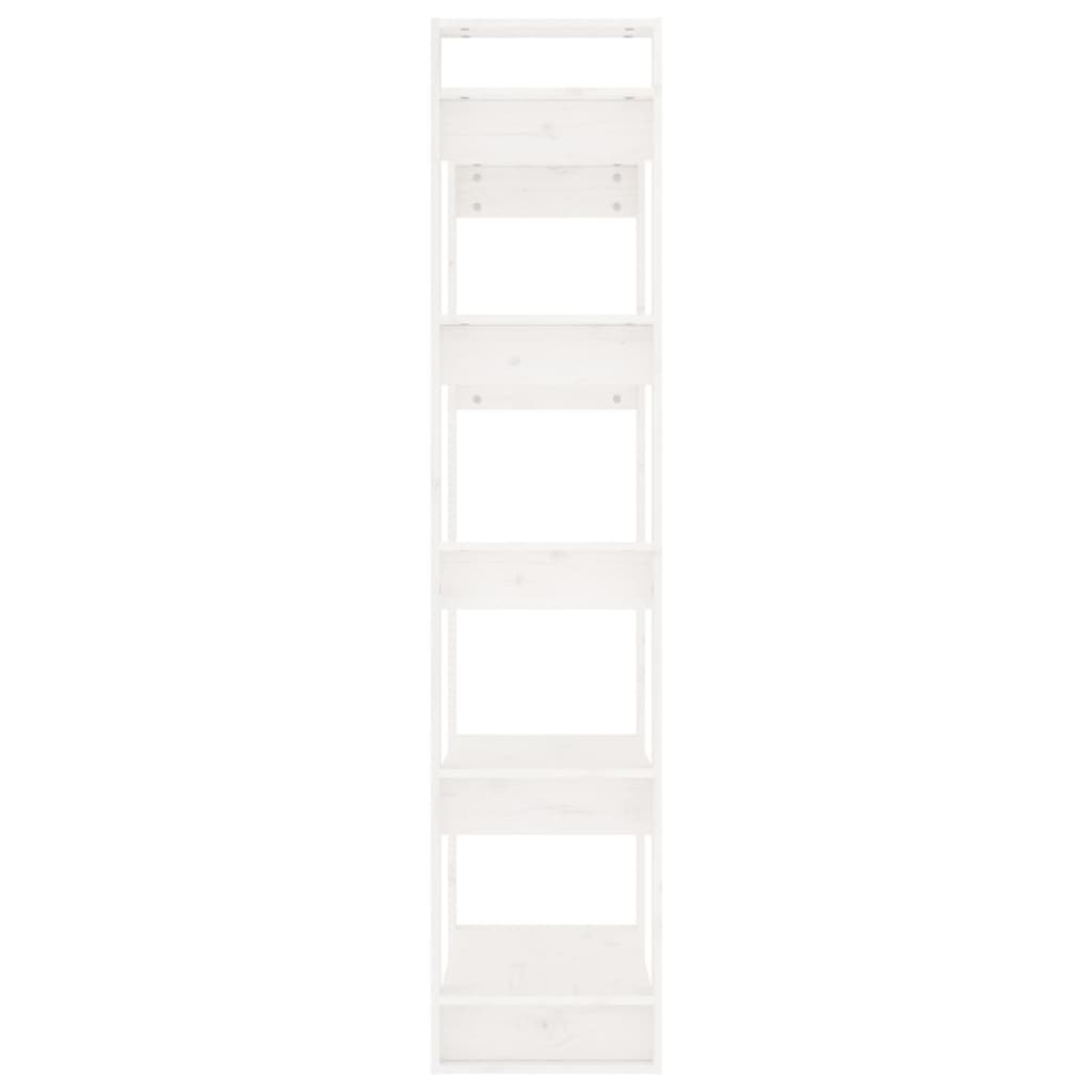 Book Cabinet/Room Divider White 80x35x160 cm Solid Wood