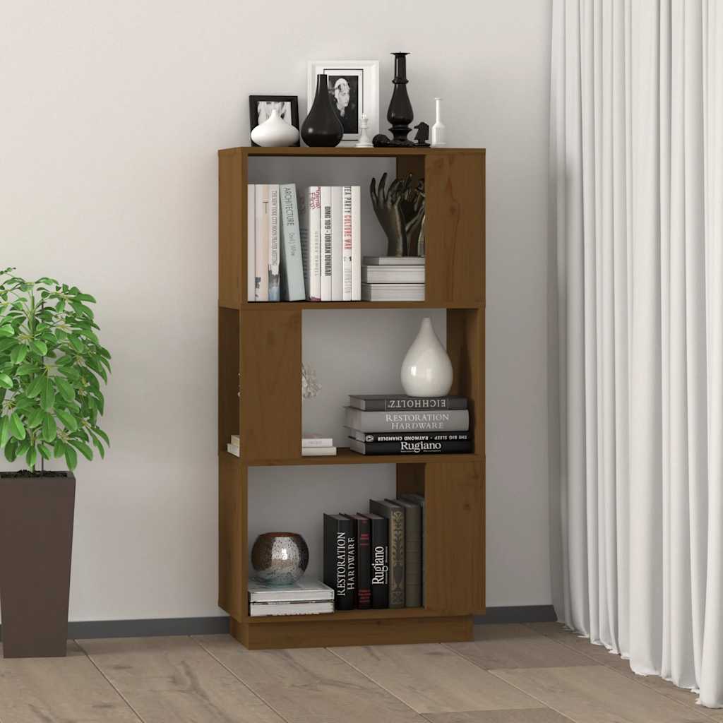 Book Cabinet/Room Divider Honey Brown 51x25x101 cm Solid Wood Pine