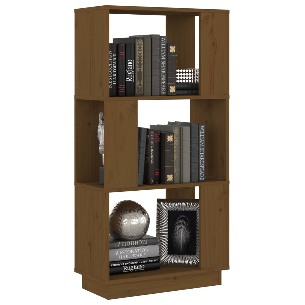 Book Cabinet/Room Divider Honey Brown 51x25x101 cm Solid Wood Pine