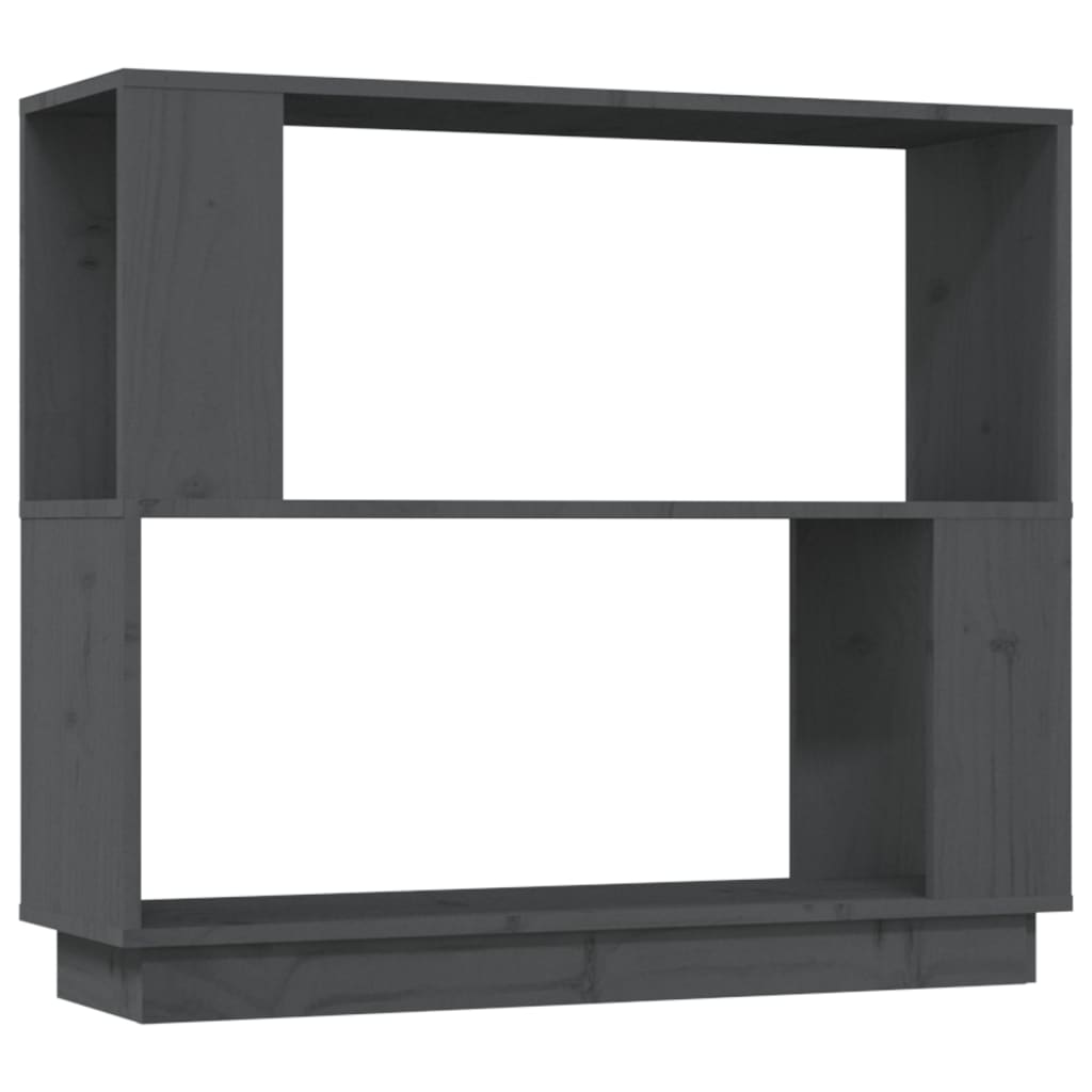 Book Cabinet/Room Divider Grey 80x25x70 cm Solid Wood Pine
