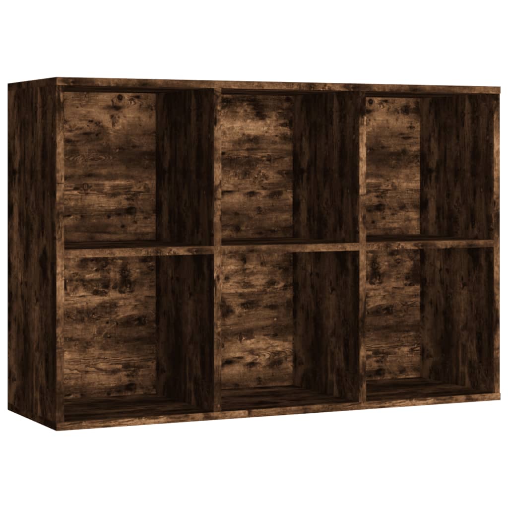 Book Cabinet/Sideboard Smoked Oak 66x30x98 cm Engineered Wood