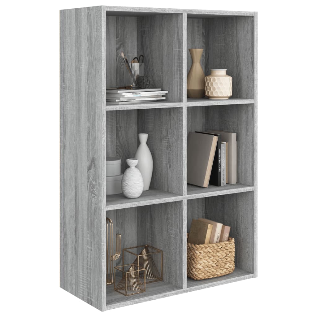 Book Cabinet/Sideboard Grey Sonoma 66x30x98 cm Engineered Wood