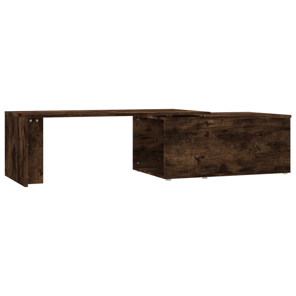 Coffee Table Smoked Oak 150x50x35 cm Engineered Wood
