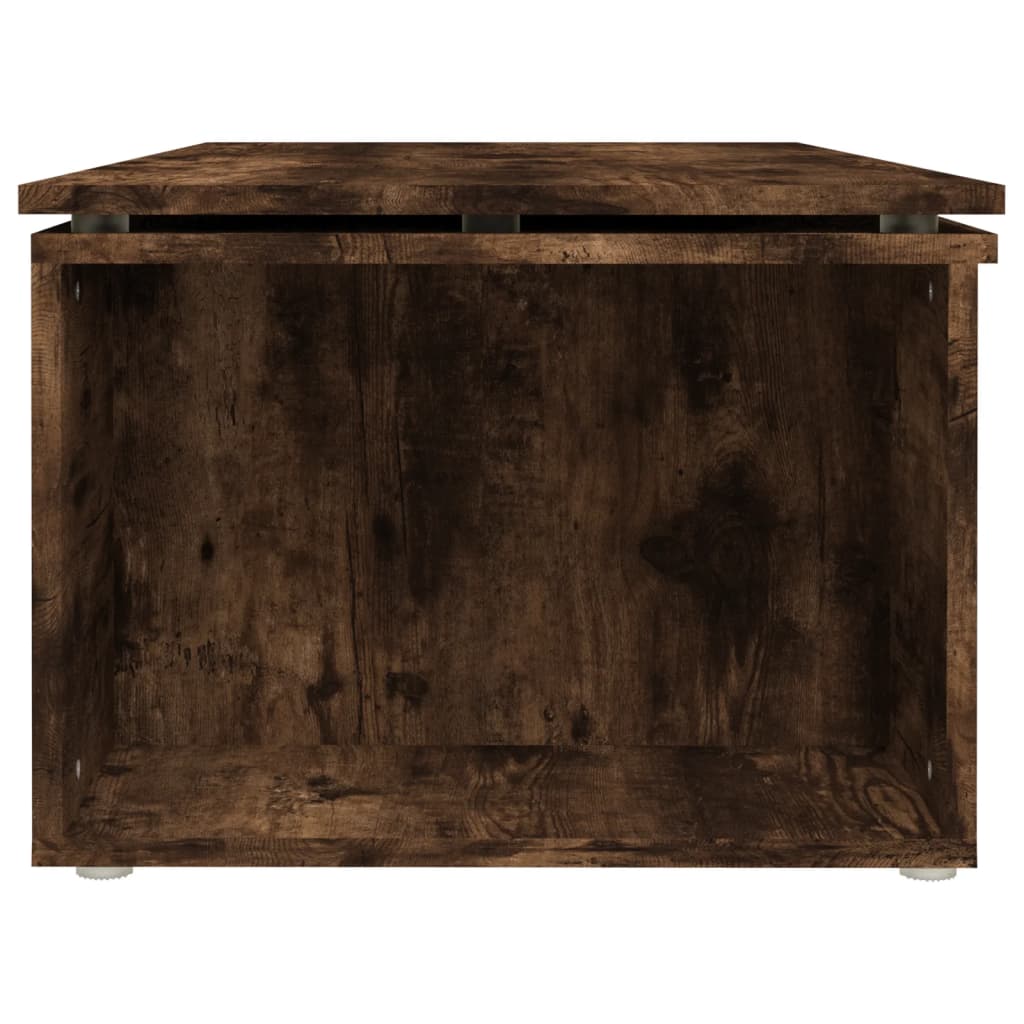 Coffee Table Smoked Oak 150x50x35 cm Engineered Wood