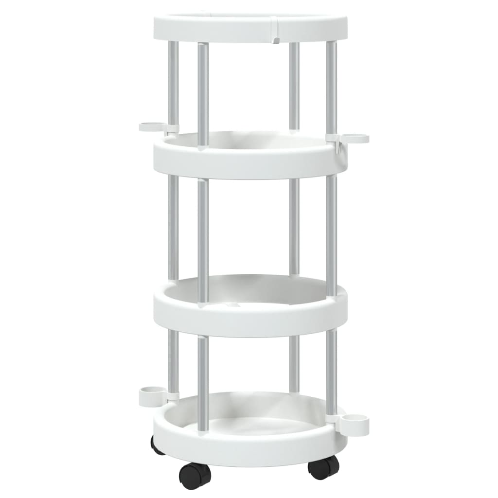 Cleaning Trolley with Storage Basket Aluminium