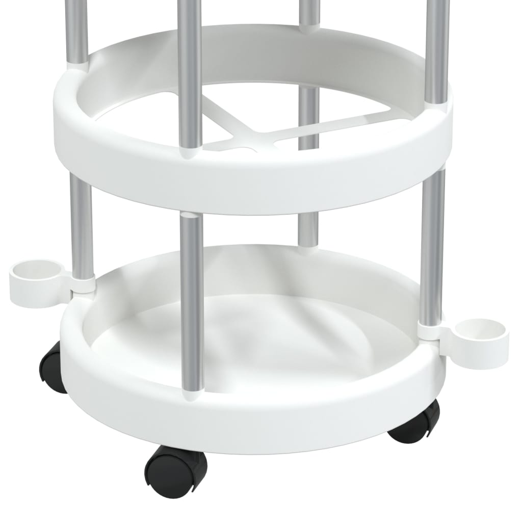 Cleaning Trolley with Storage Basket Aluminium